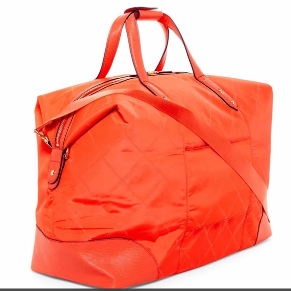 🆕 VERA BRADLEY PREPPY POLY TRAVEL DUFFEL BLACK🆕 - Picture 2 of 8